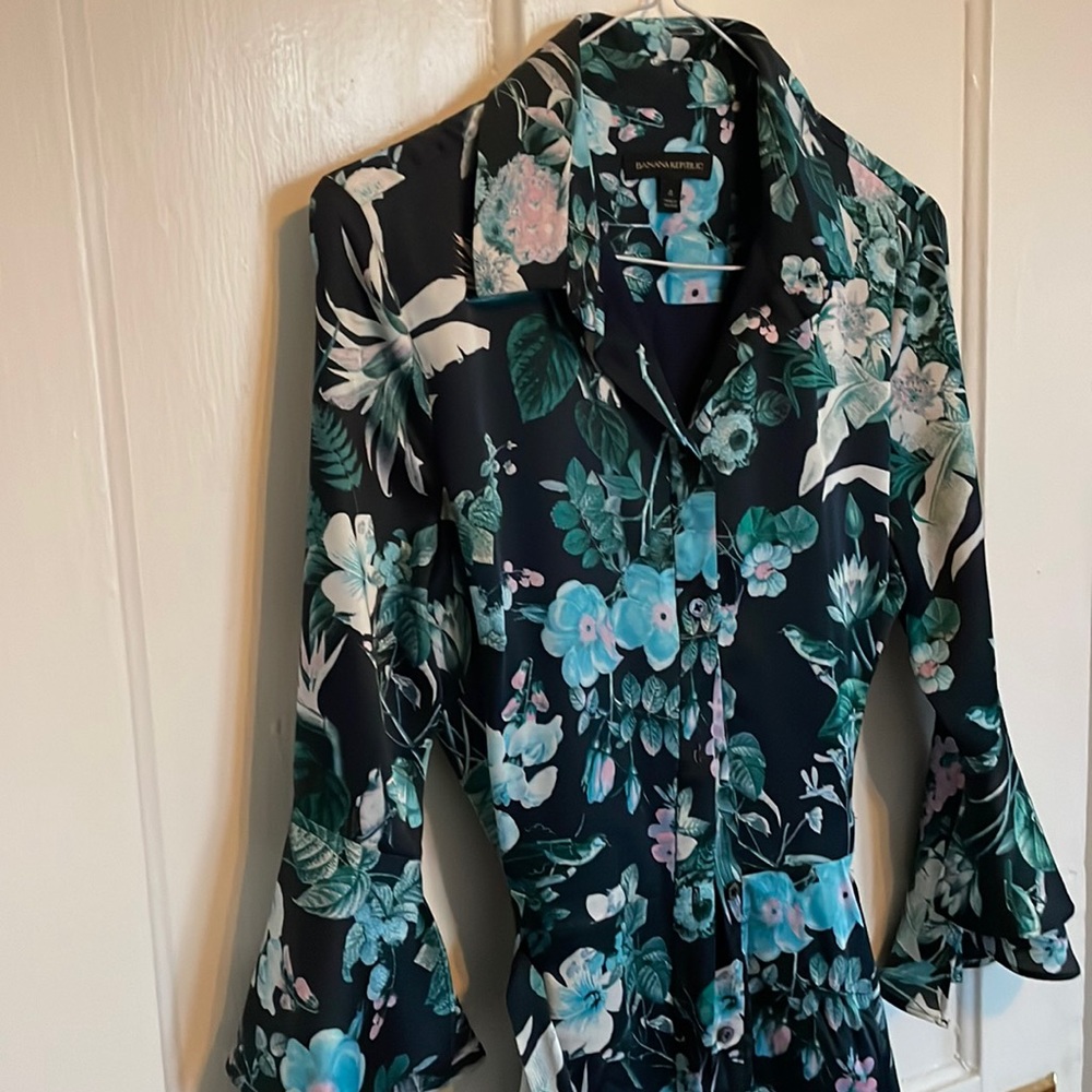 Banana republic floral maxi dress